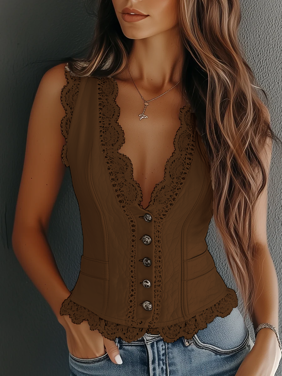 Lace Vest Ava