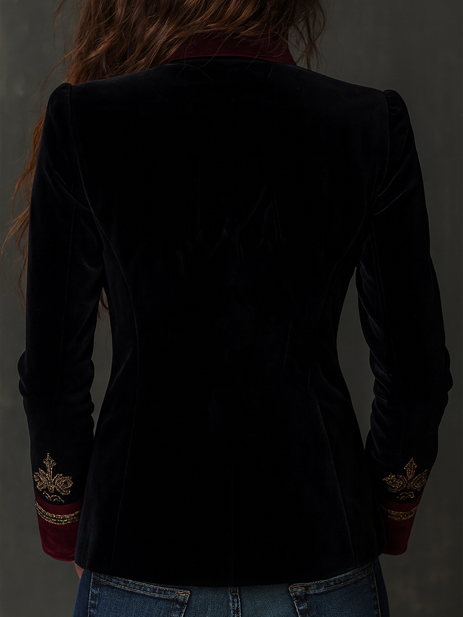 Baroque Velvet Blazer