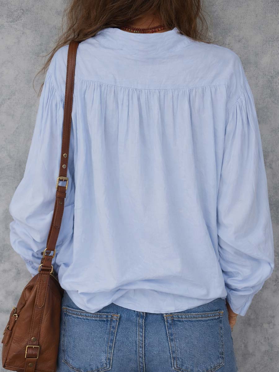 Ruffle Cuff Blouse