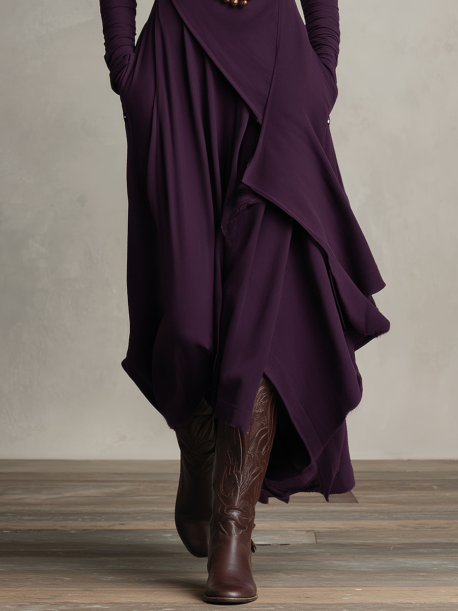 Draped Maxi Dress