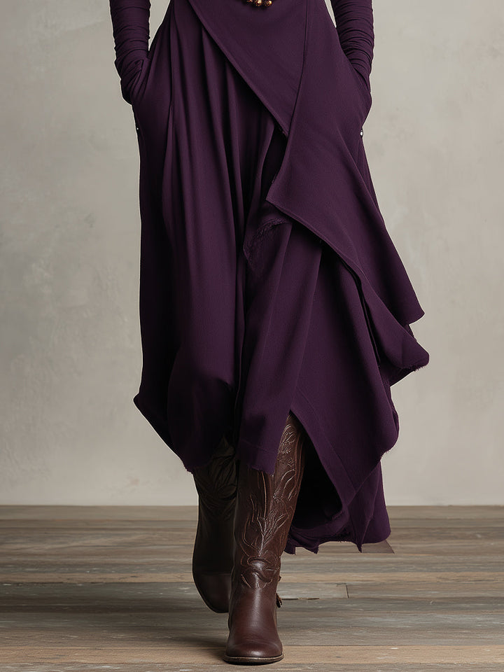Draped Maxi Dress