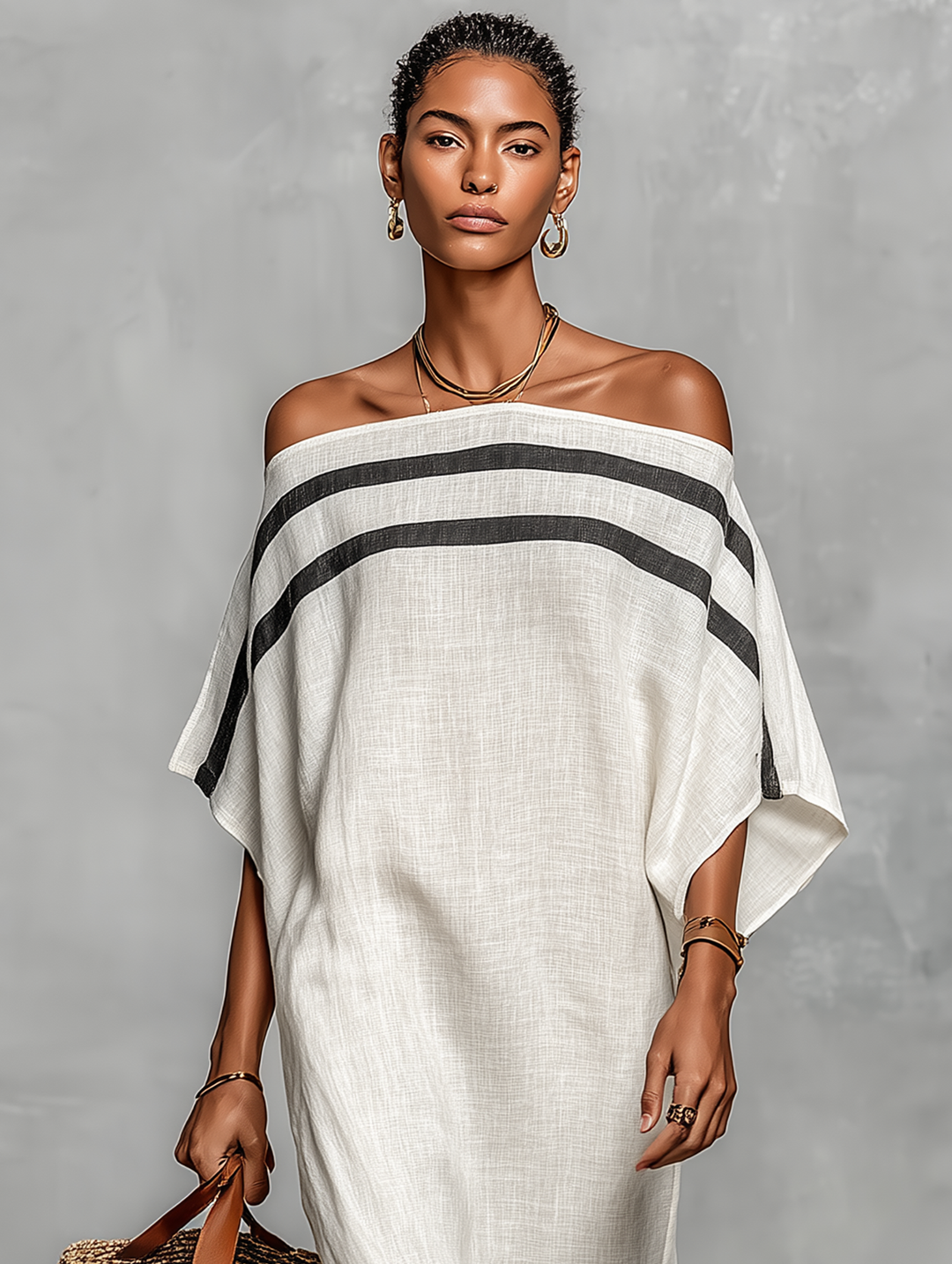 Linen Blend Maxi Dress