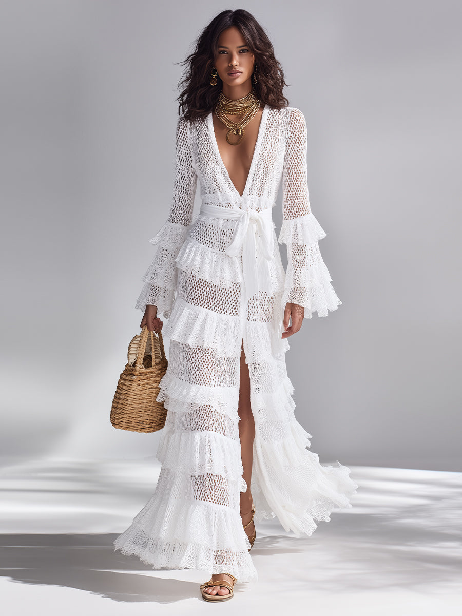 Crisp White Cardigan