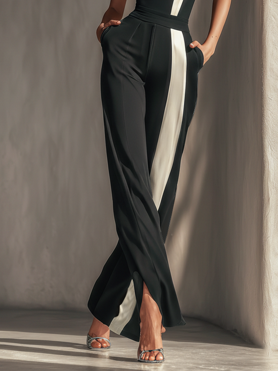 Black Strapless Jumpsuit