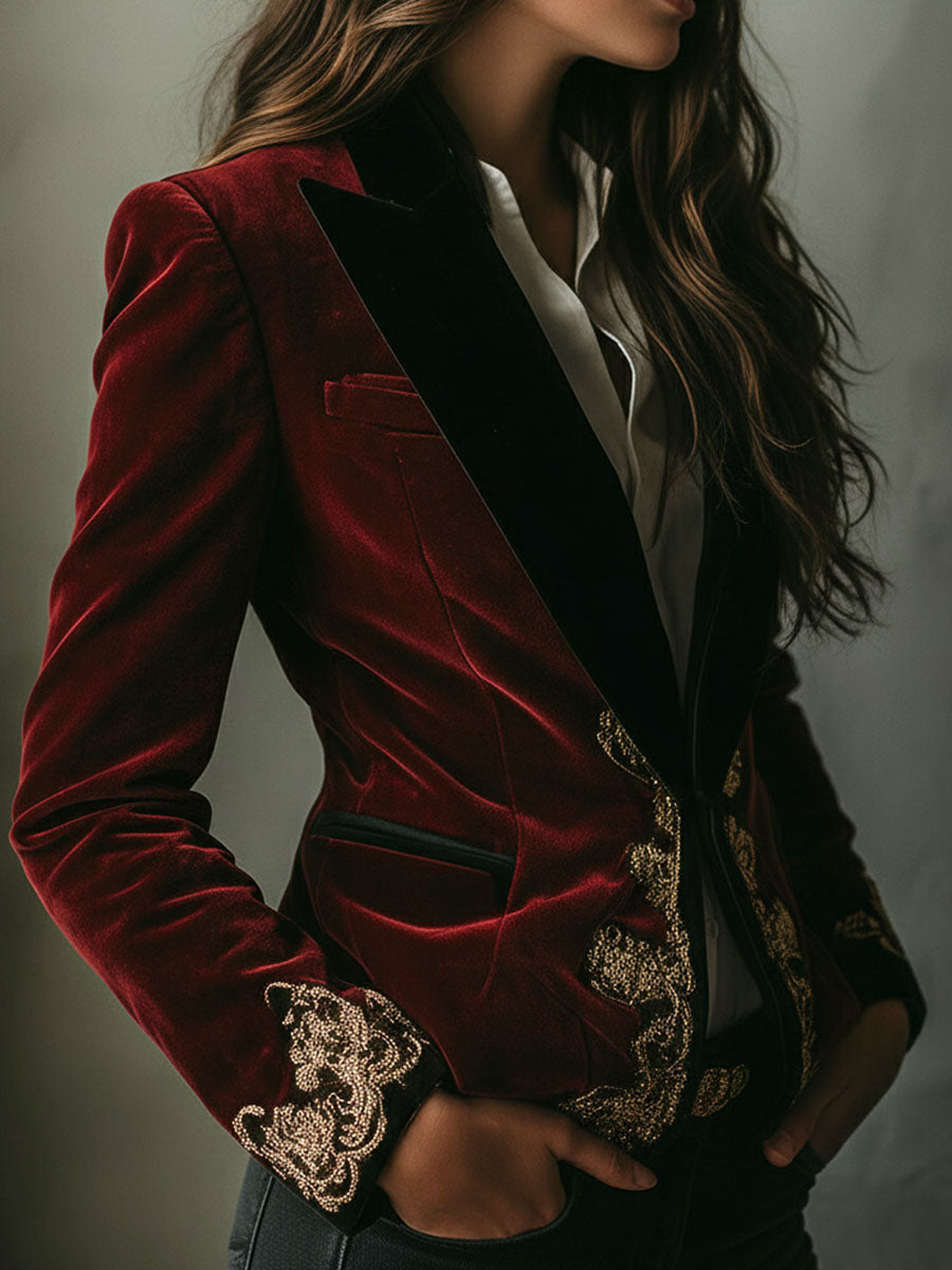 Black Velvet Blazer