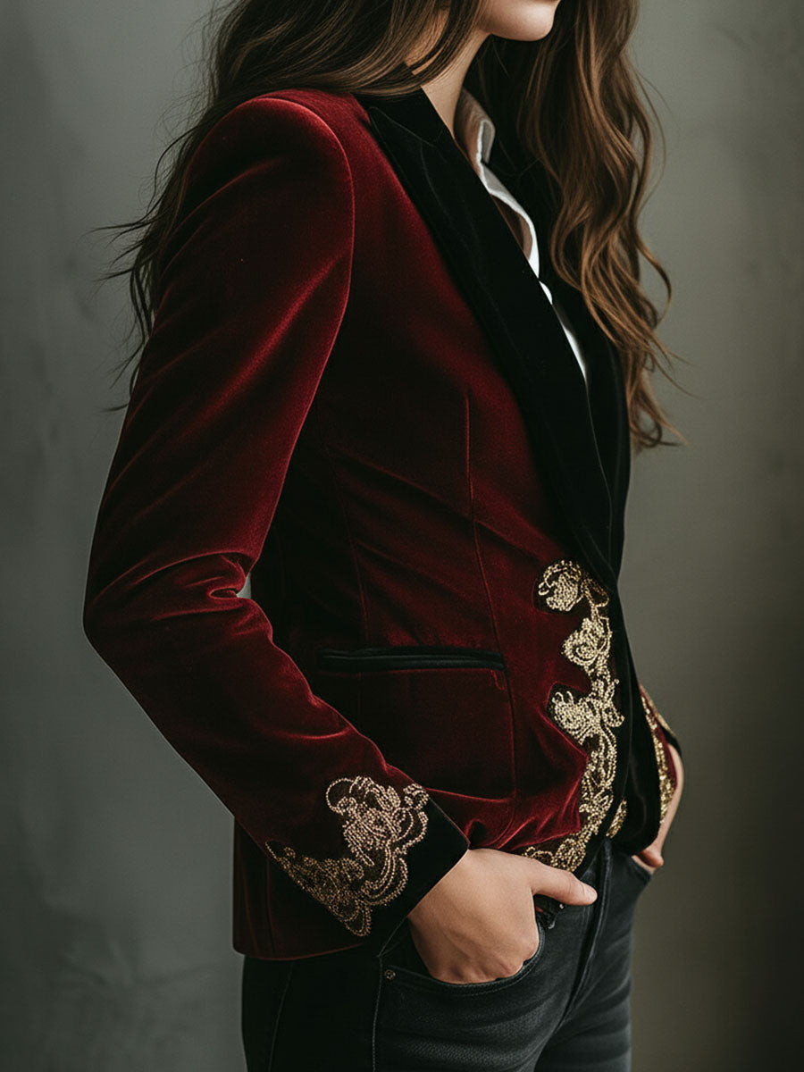 Black Velvet Blazer