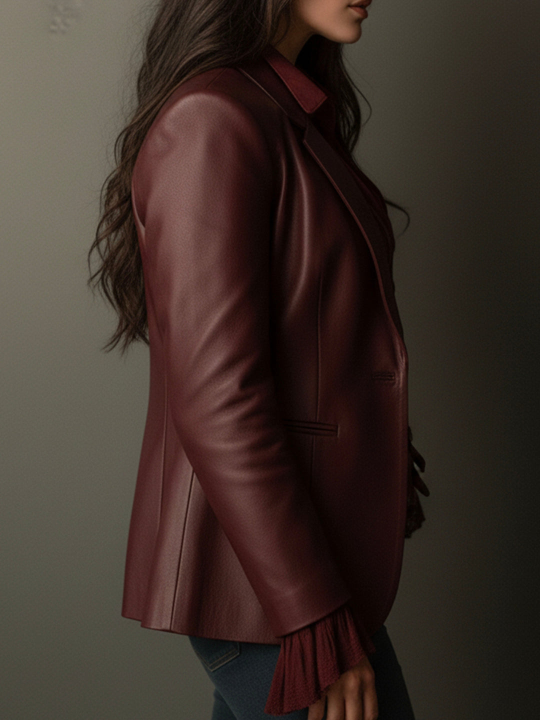 Burgundy Blazer