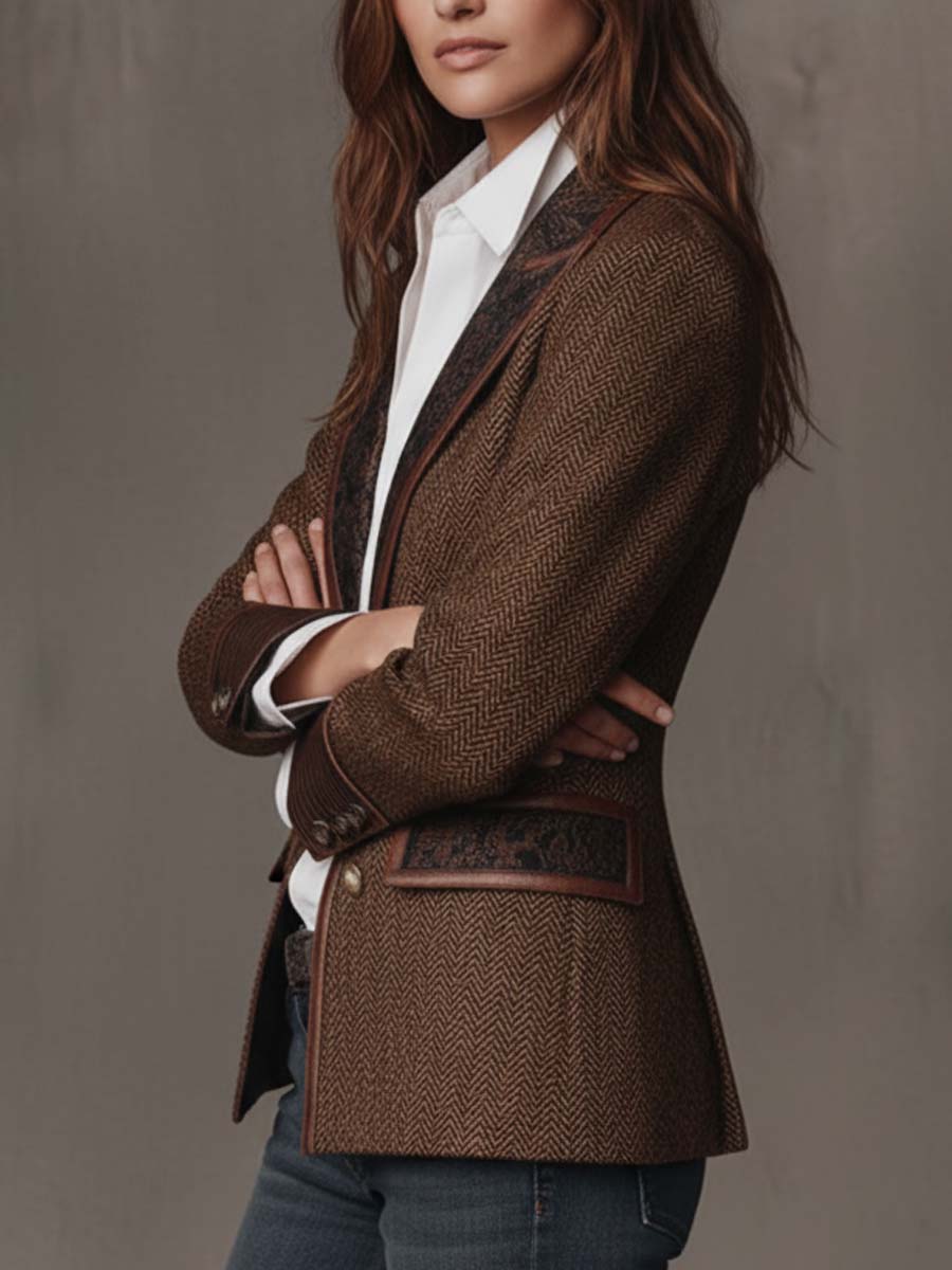 Herringbone Blazer