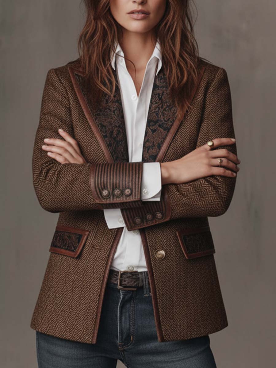 Herringbone Blazer