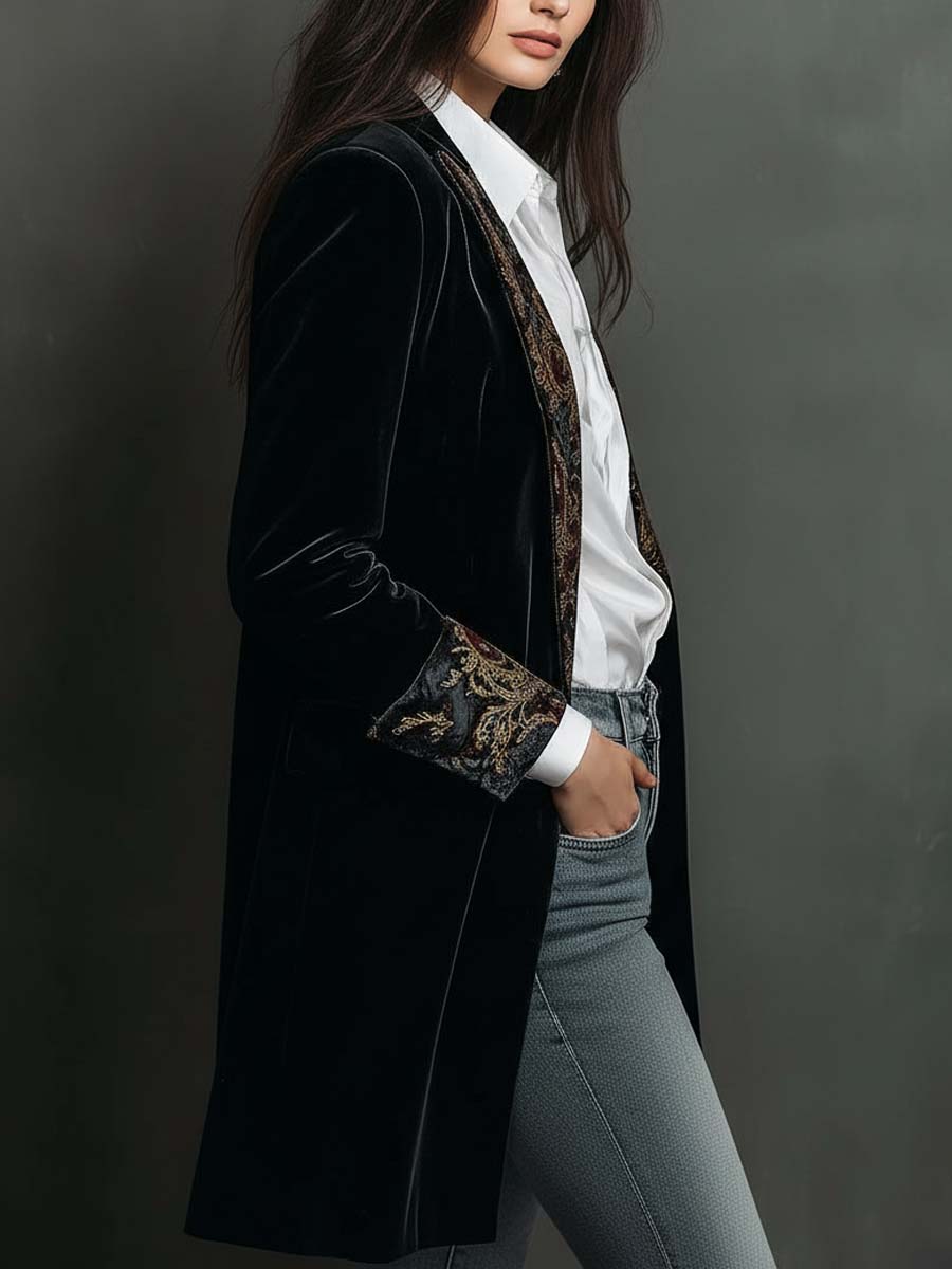Black Velvet Blazer