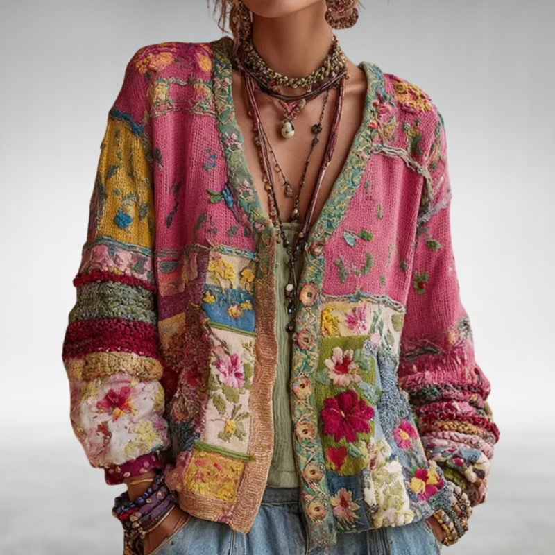 Patchwork Bloom Cardigan