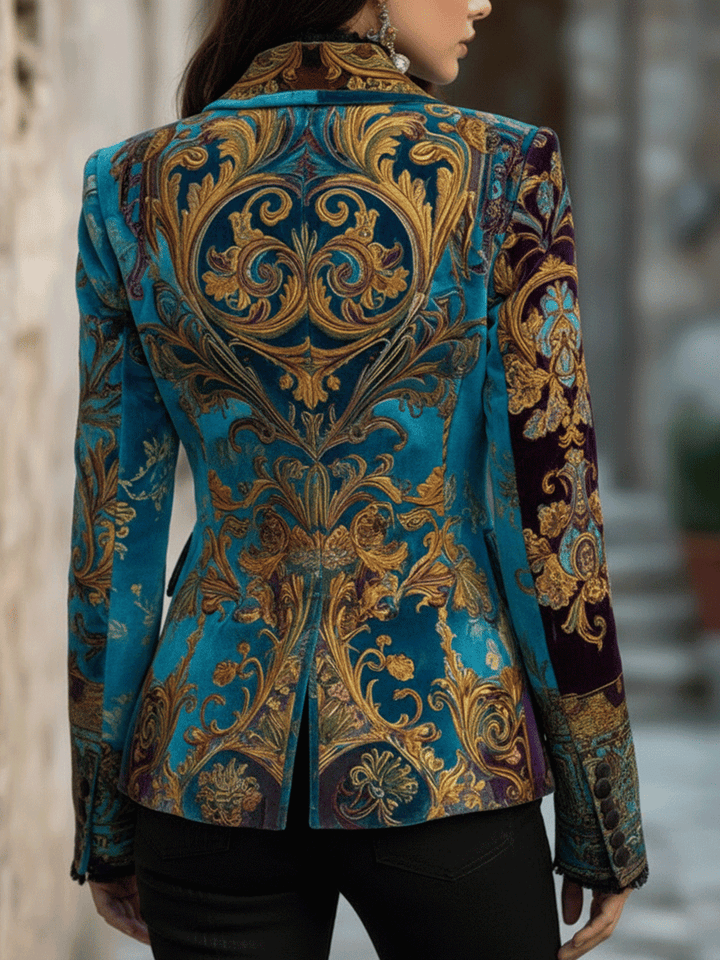 Baroque Velvet Blazer