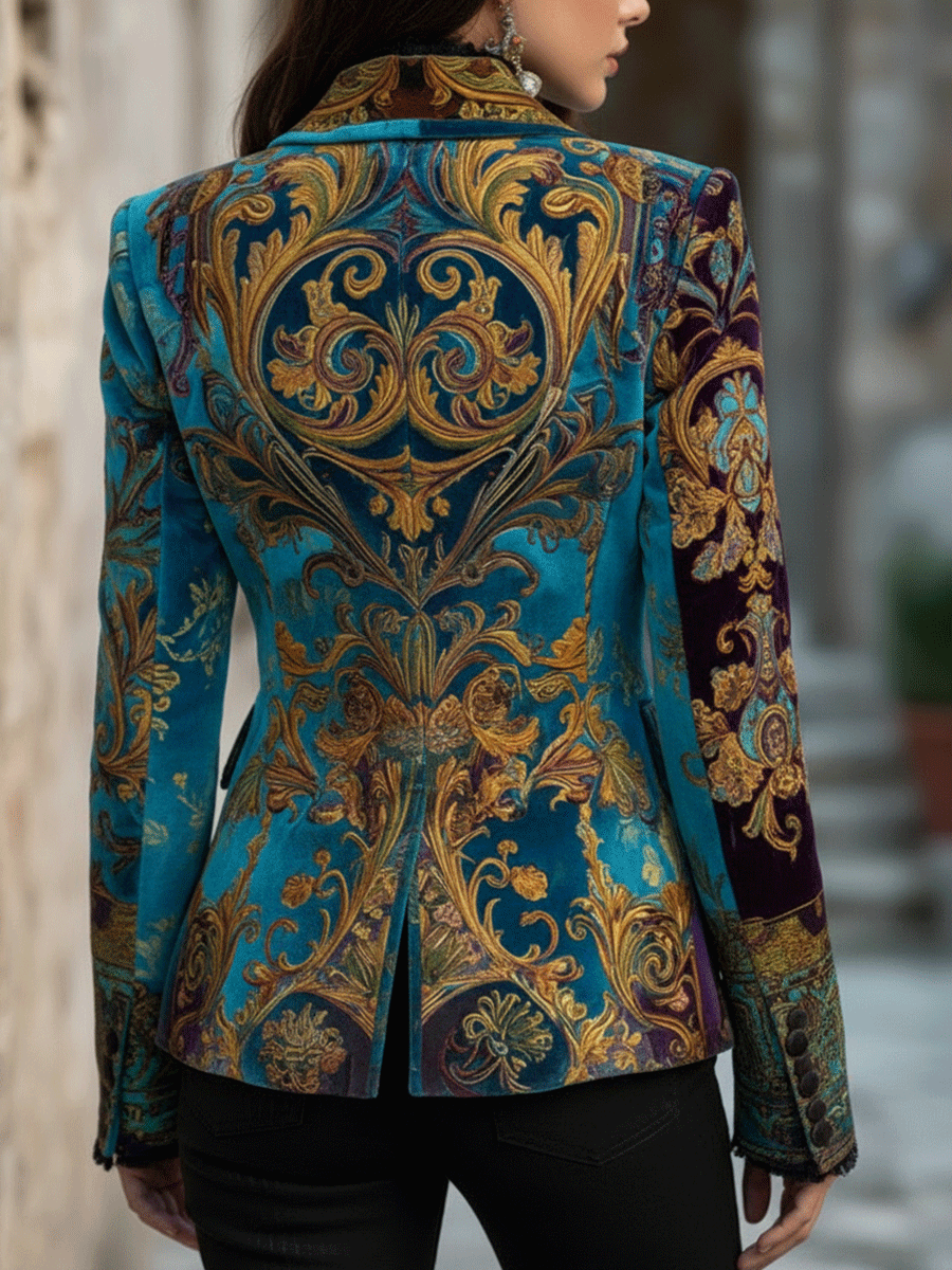 Baroque Velvet Blazer