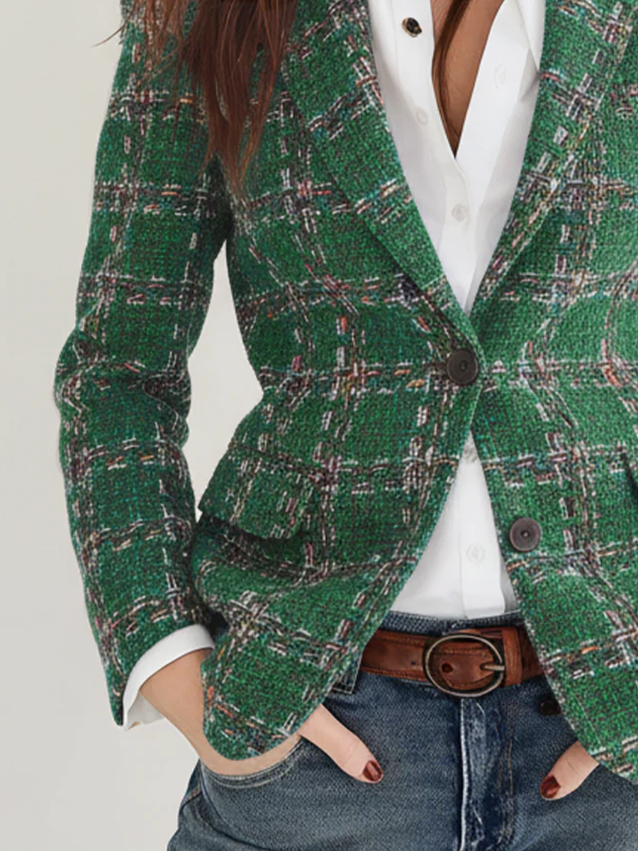Plaid Blazer