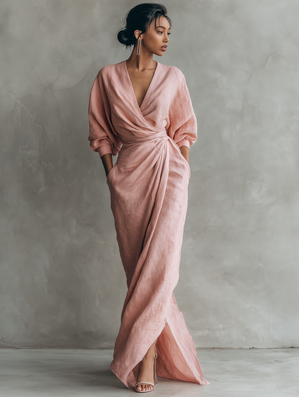 V-Neck Maxi Dress