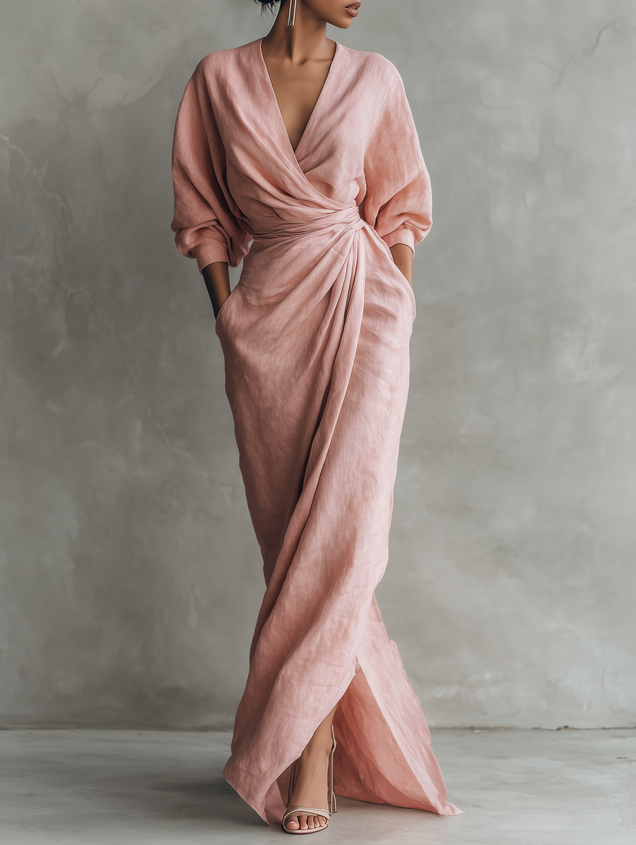 V-Neck Maxi Dress