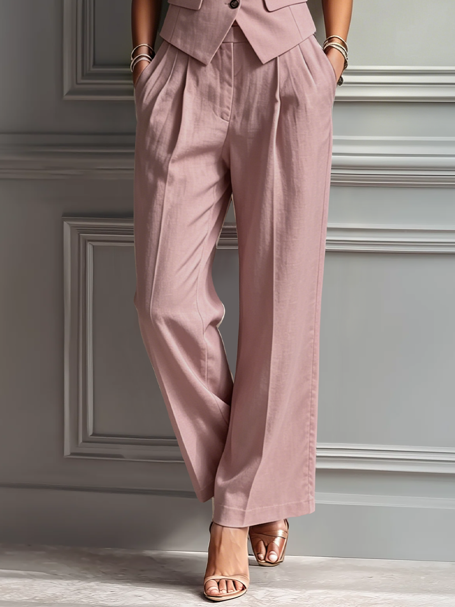 Blush Pink Linen Set
