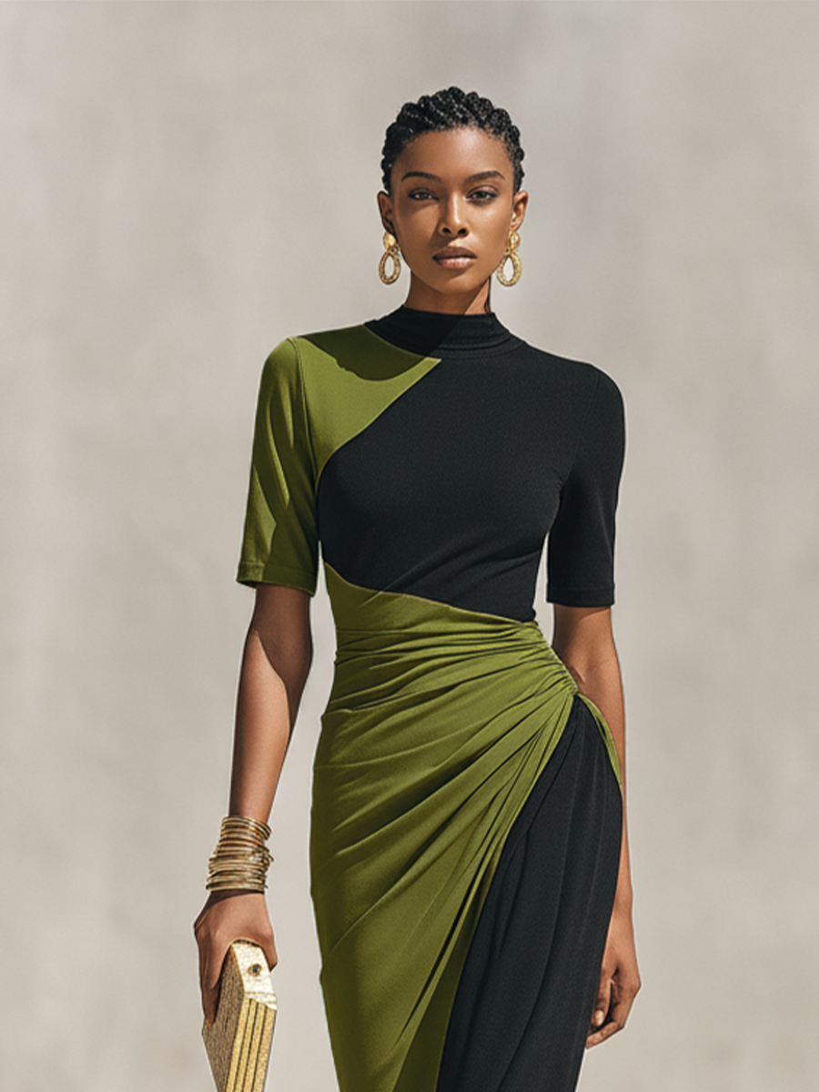 Olive Green Maxi Dress