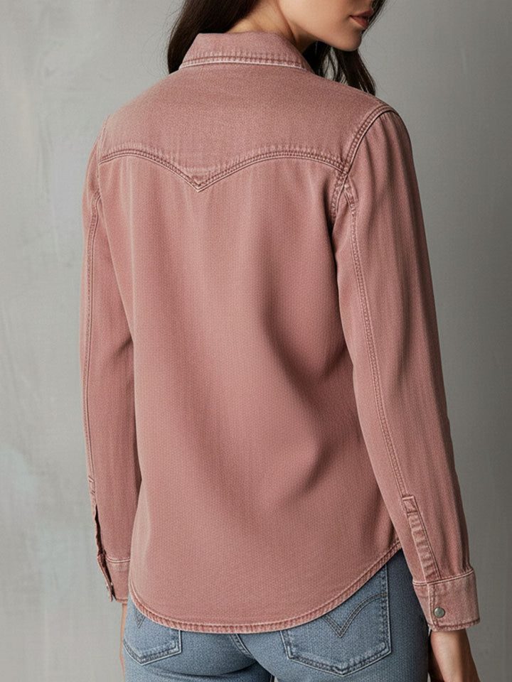 Rose Denim Shirt