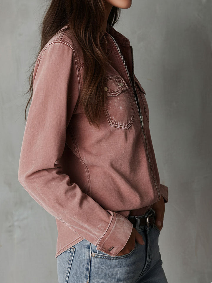 Rose Denim Shirt