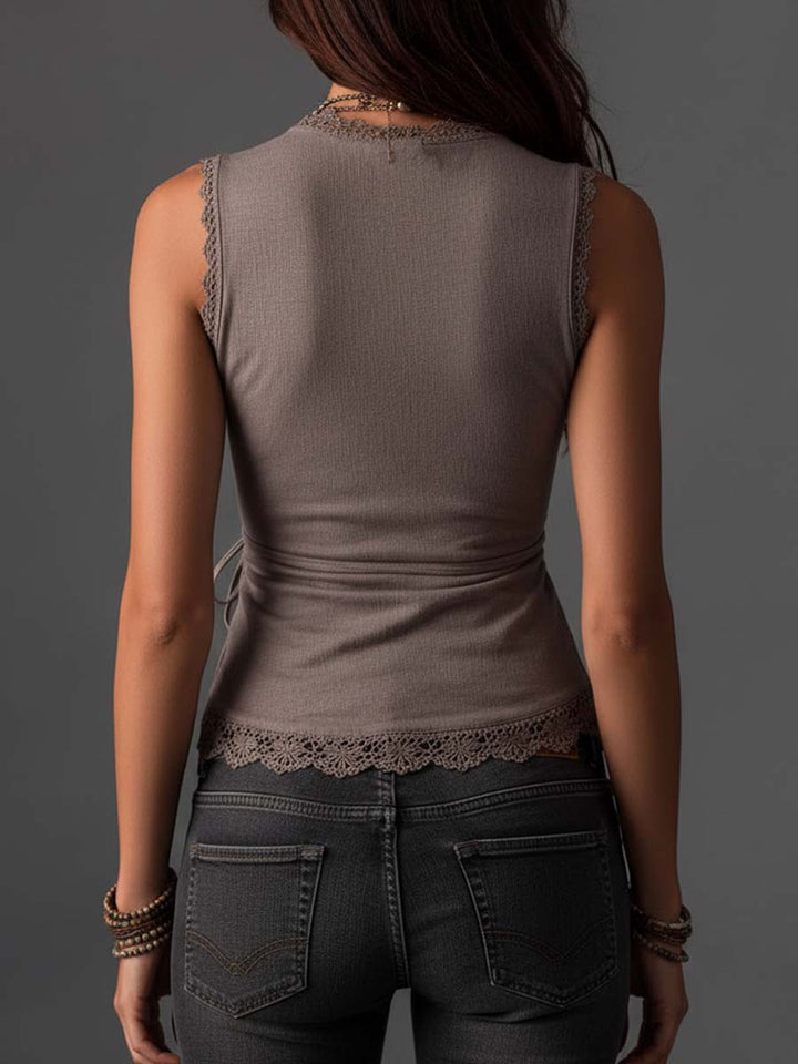 Lace-Trim Top
