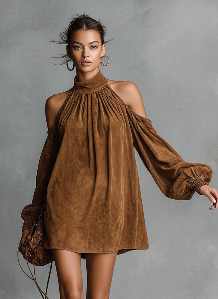 Halter Neck Mini Dress