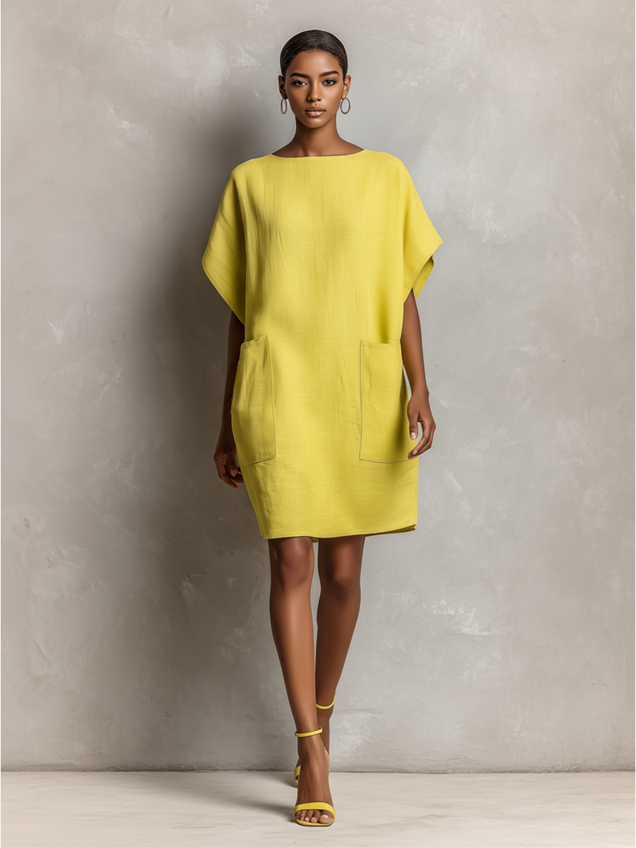 Lime Yellow Shift Dress