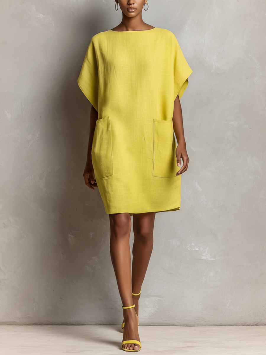 Lime Yellow Shift Dress