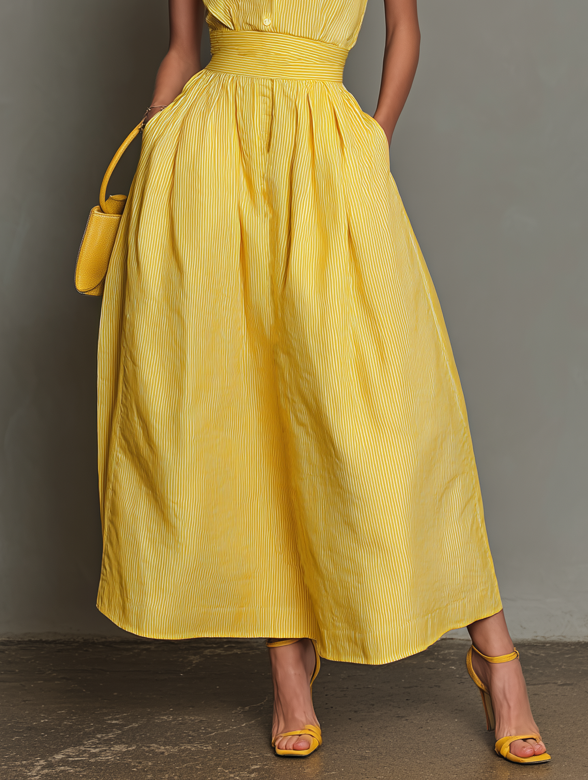 Lapel Maxi Dress