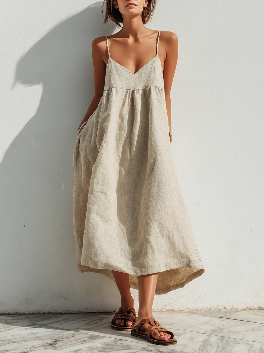 Linen Swing Dress