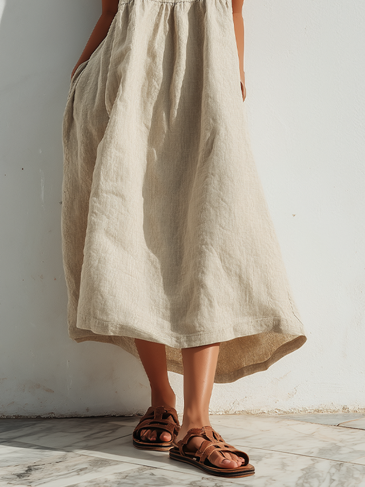 Linen Swing Dress