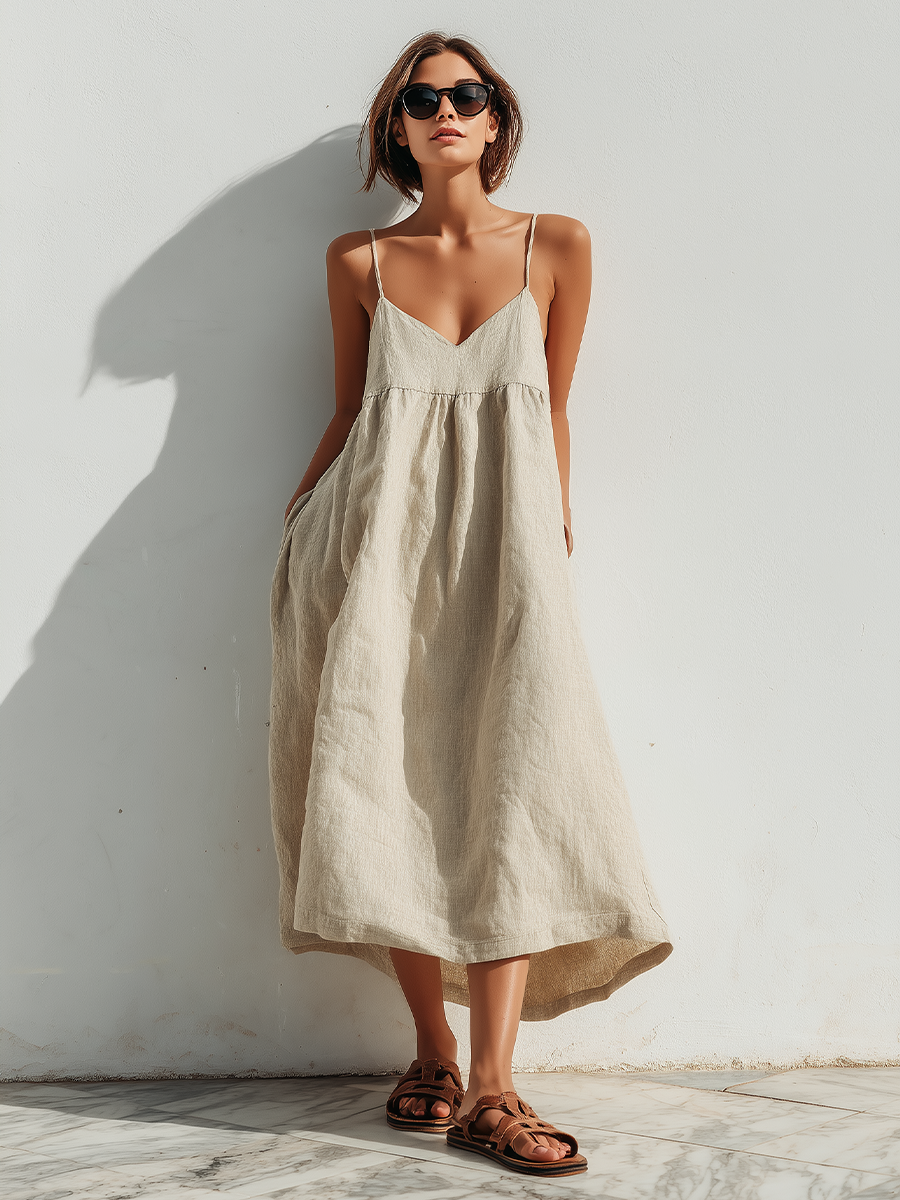 Linen Swing Dress