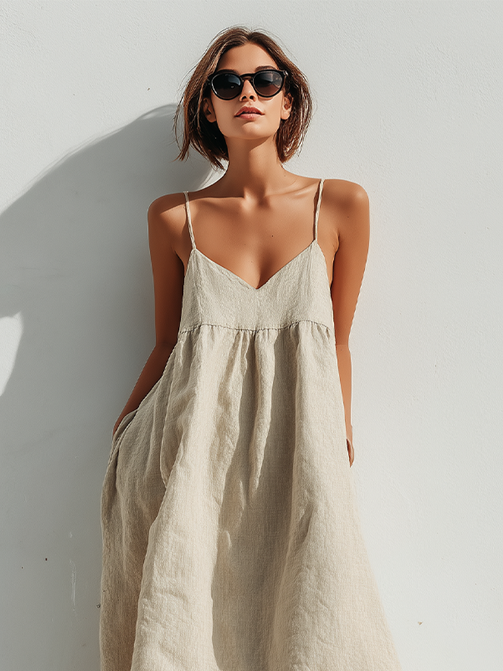 Linen Swing Dress
