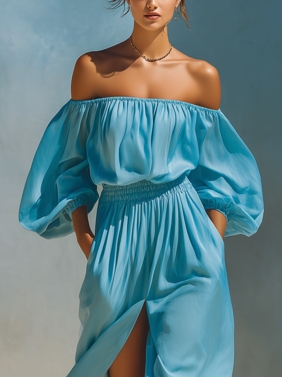 Sky Blue Maxi Dress