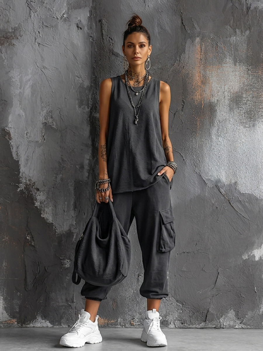 Gray Cotton Set