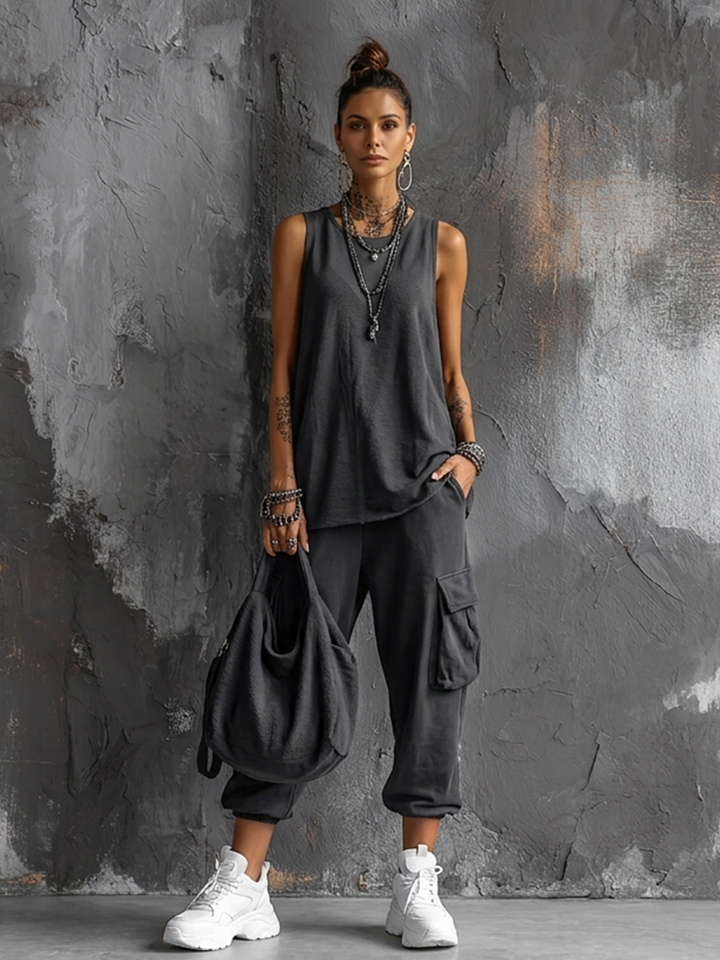 Gray Cotton Set