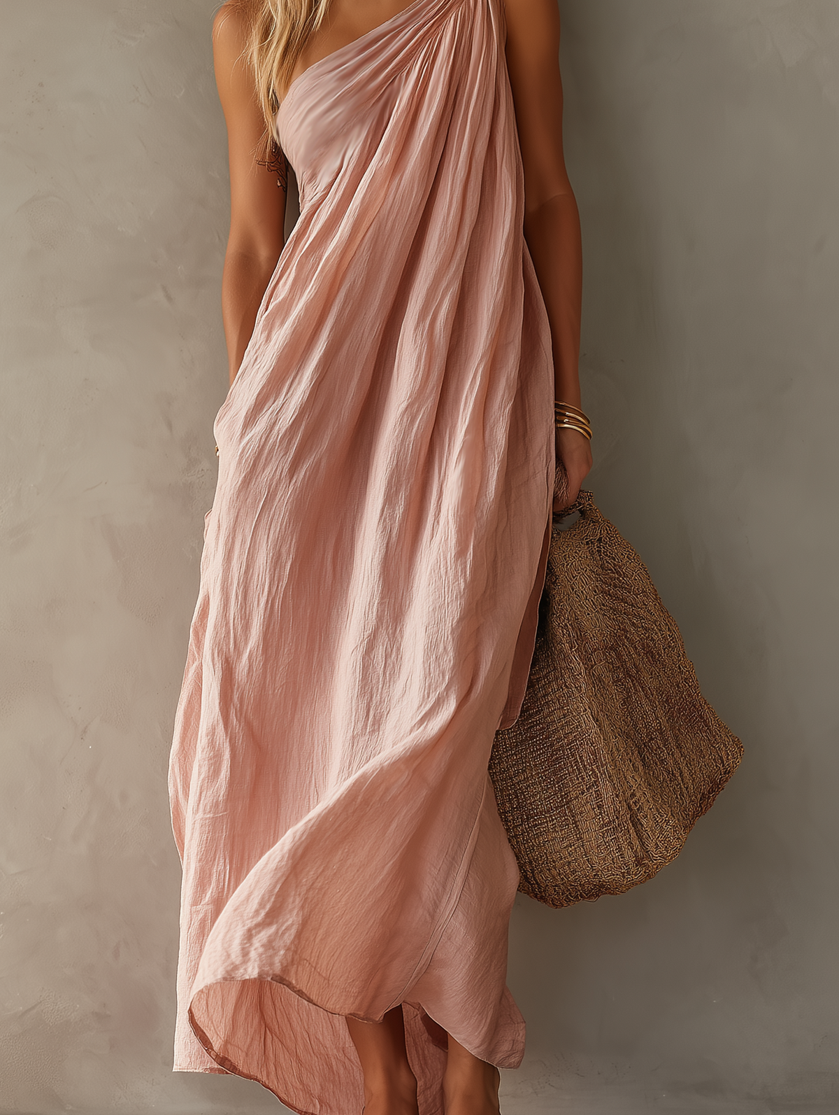 Isabella One-Shoulder Maxi Dress