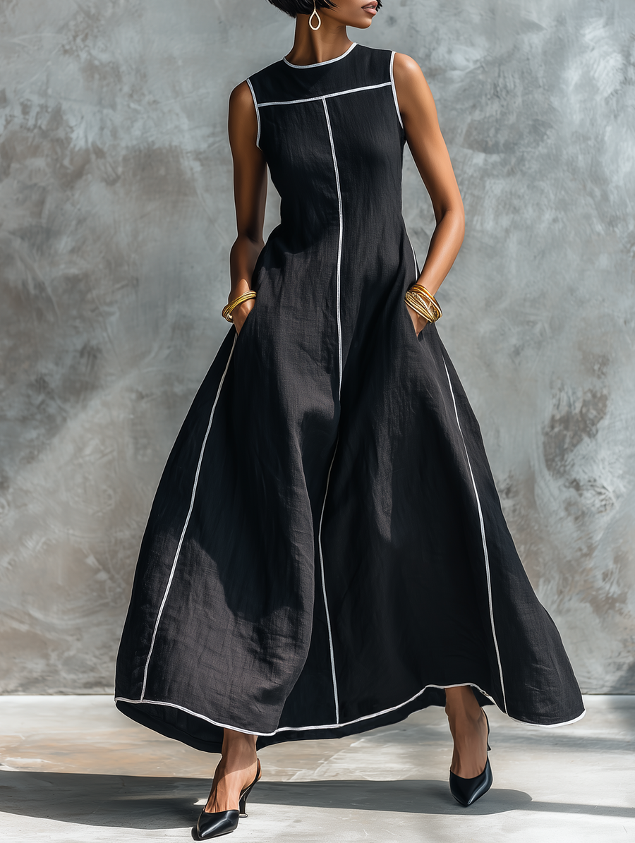 Linen Maxi Dress