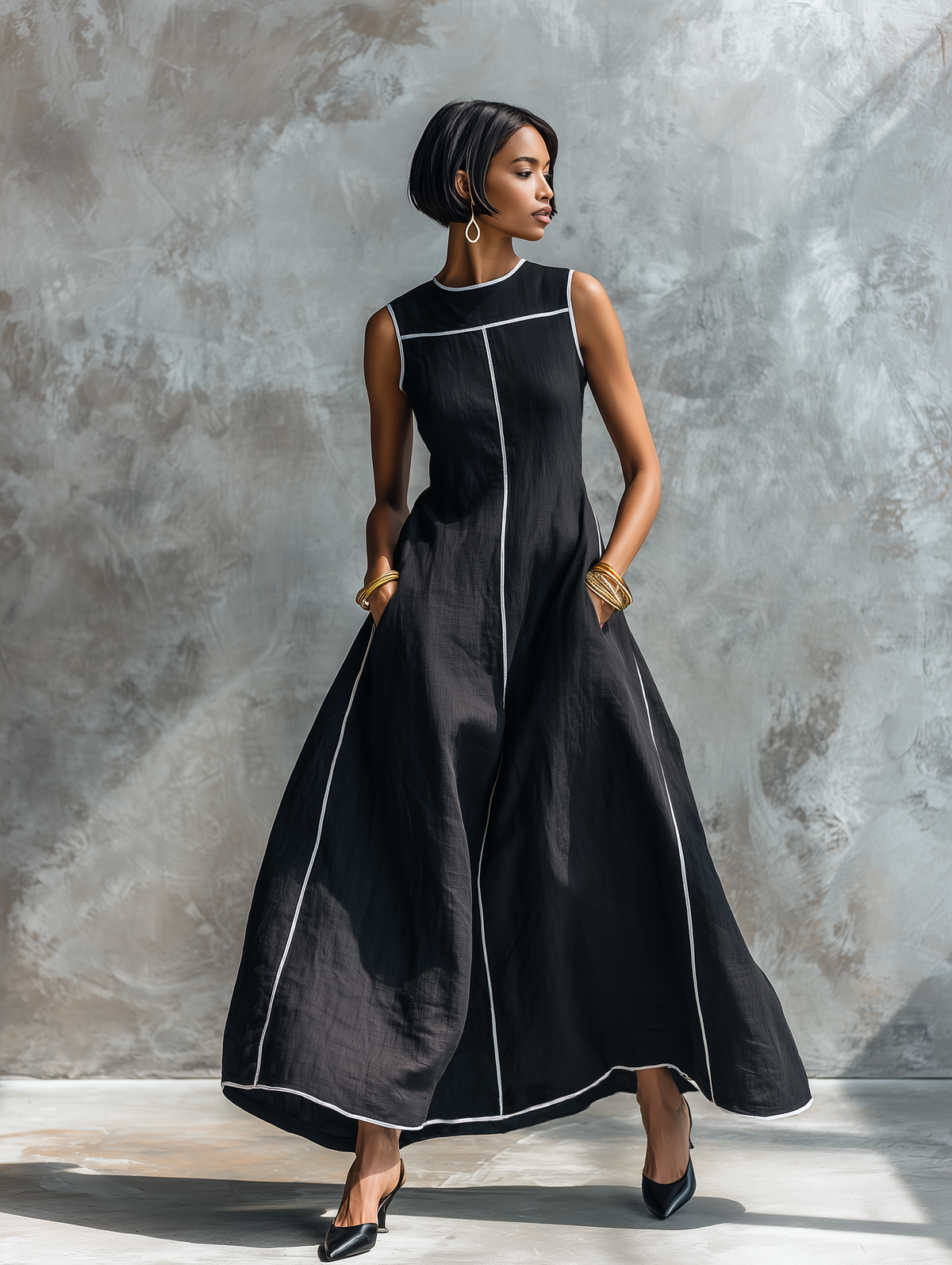 Linen Maxi Dress