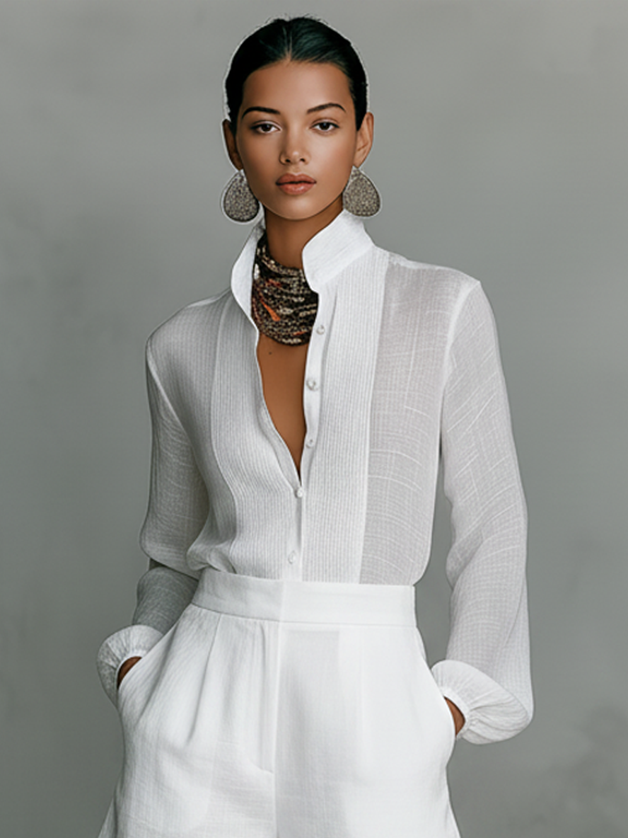 Linen-Blend Set