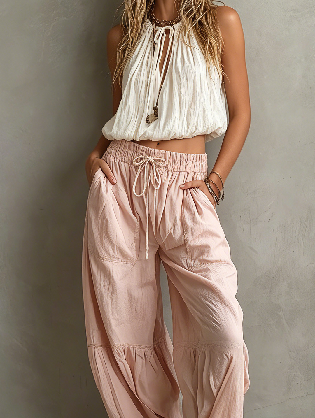 Lila Woven Top & Trousers