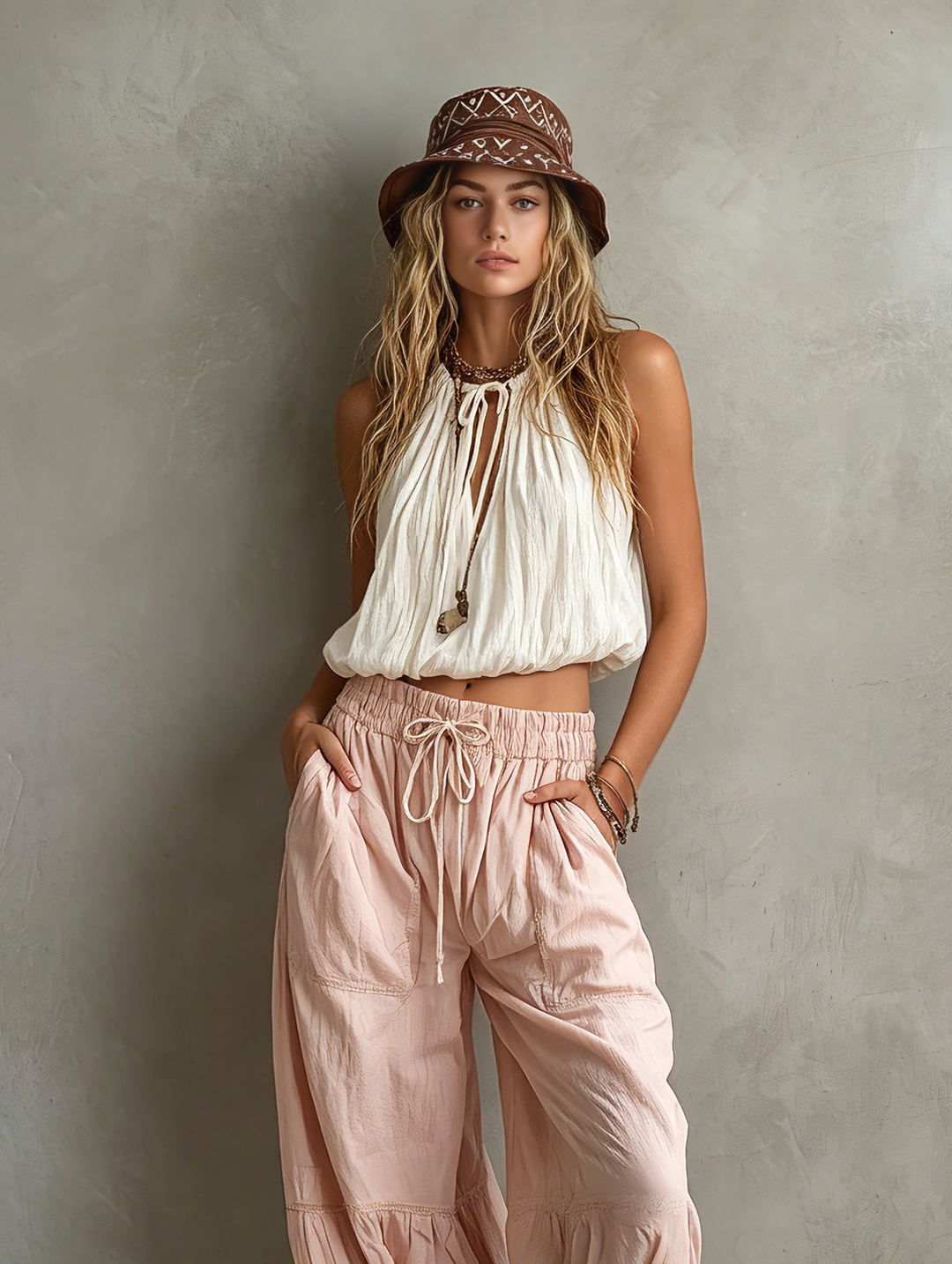 Lila Woven Top & Trousers