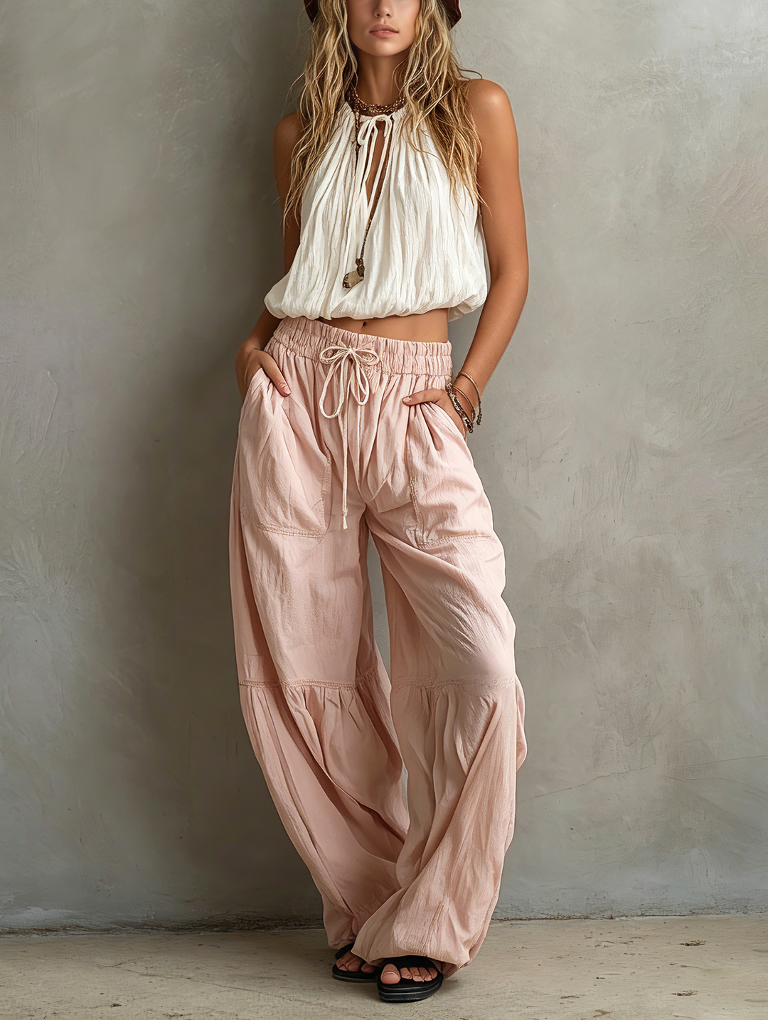 Lila Woven Top & Trousers
