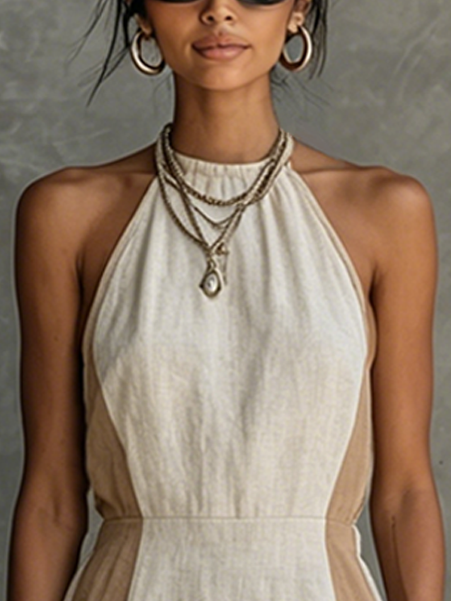 Halter Neck Mini Dress
