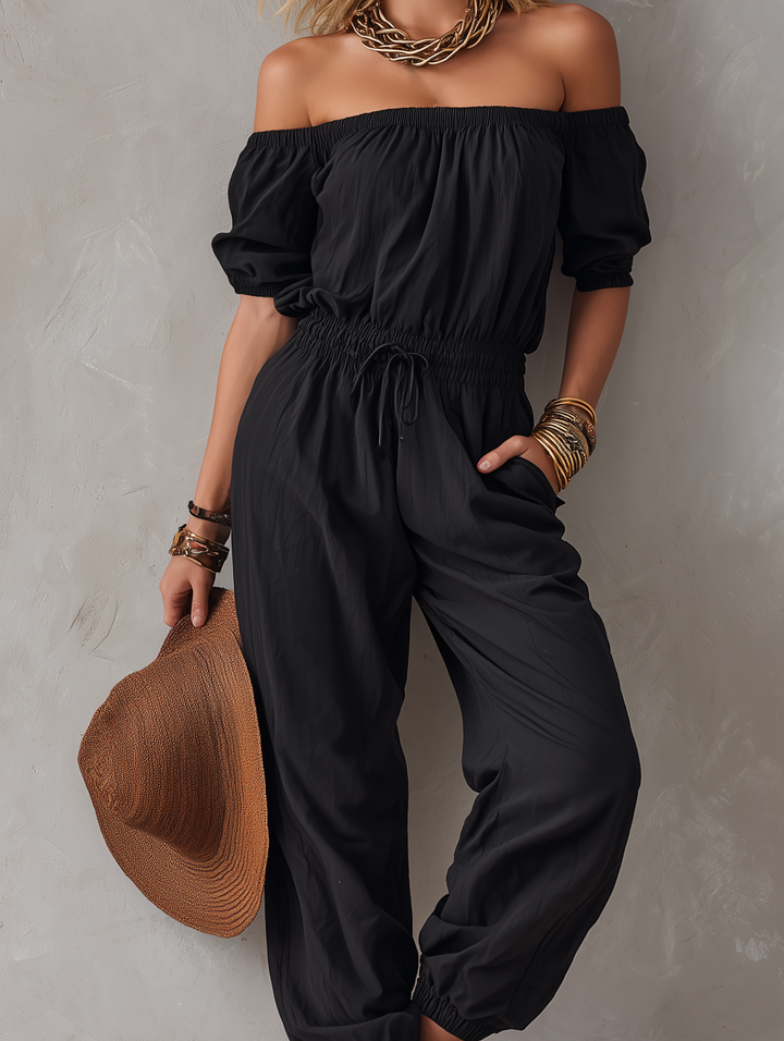 Off-Shoulder Jumpsuit