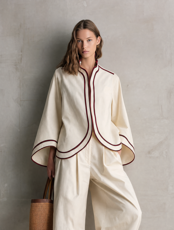 Beige Woven Set