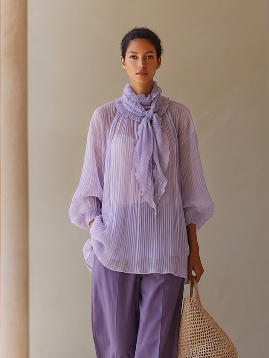 Lila Chiffon Set