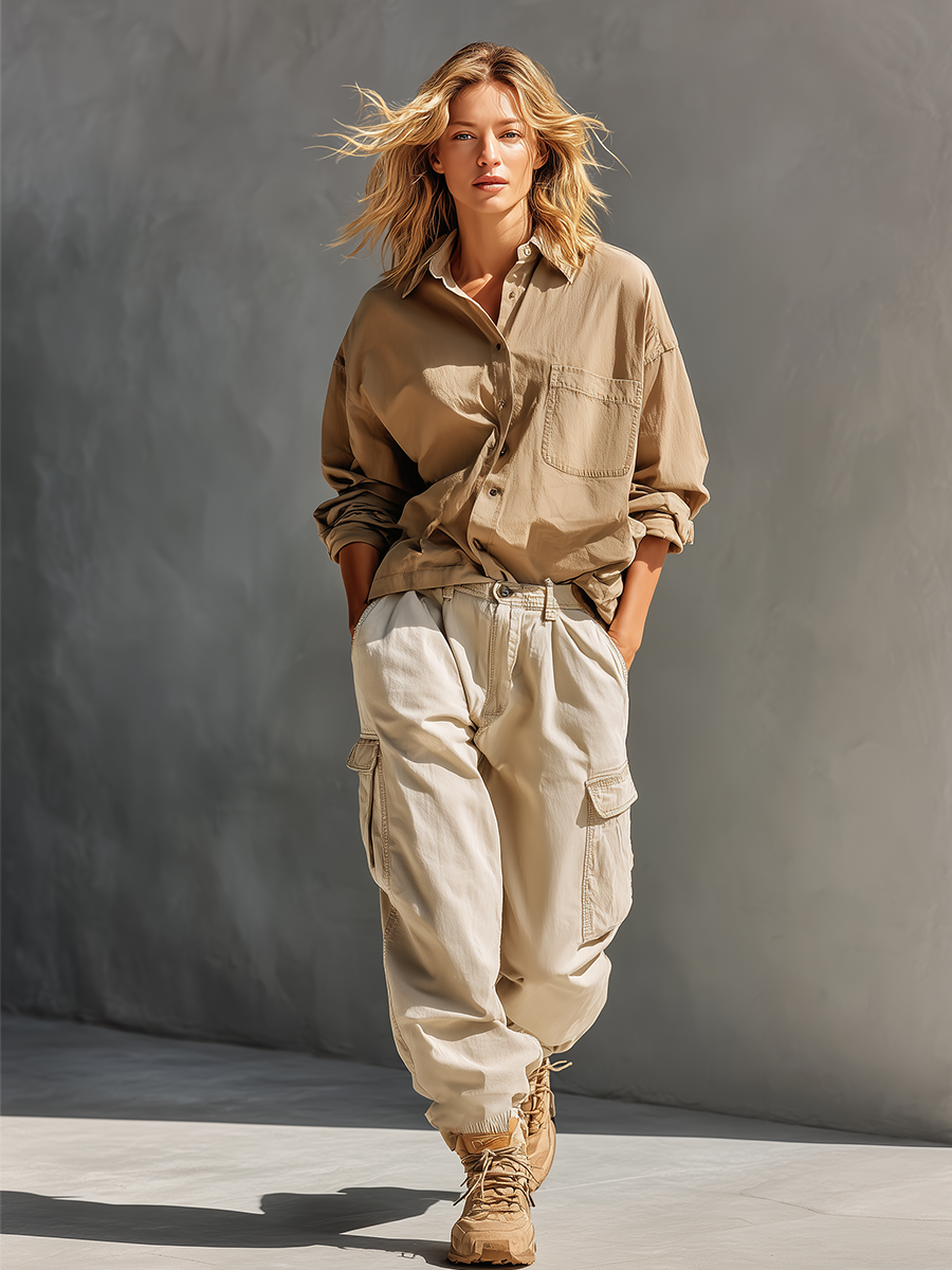 Khaki & Cream Set