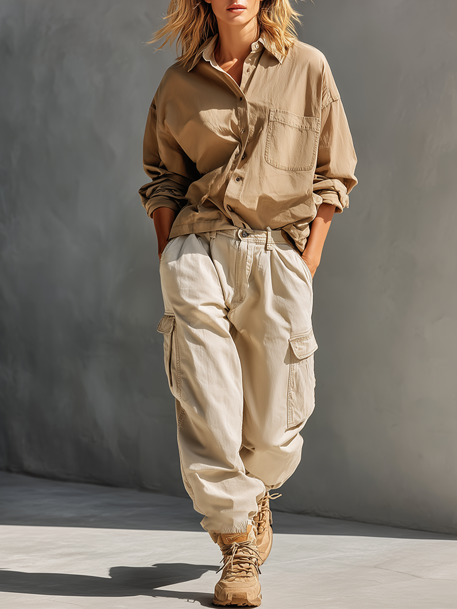 Khaki & Cream Set
