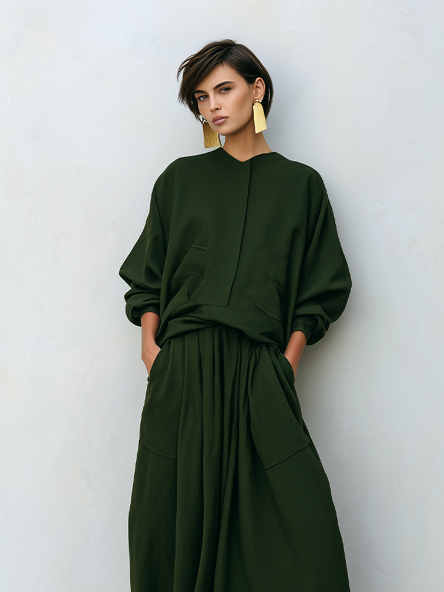 Olive Woven Set